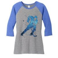 Ice Hockey Player Meaningful Gift Women's Tri-Blend 3/4-Sleeve Raglan Shirt