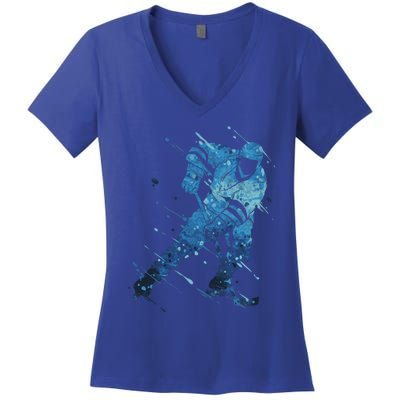 Ice Hockey Player Meaningful Gift Women's V-Neck T-Shirt