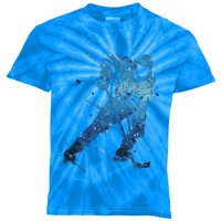 Ice Hockey Player Meaningful Gift Kids Tie-Dye T-Shirt