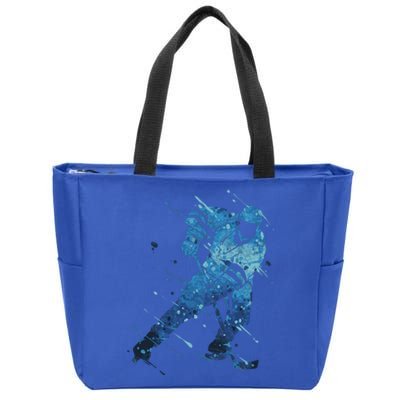 Ice Hockey Player Meaningful Gift Zip Tote Bag