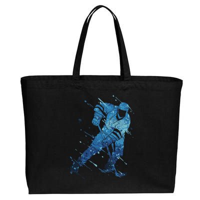 Ice Hockey Player Meaningful Gift Cotton Canvas Jumbo Tote