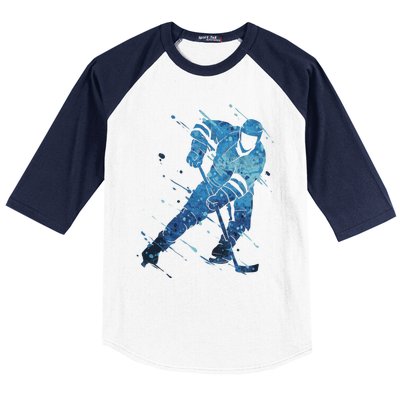 Ice Hockey Player Meaningful Gift Baseball Sleeve Shirt