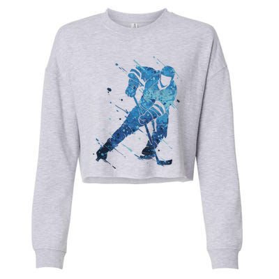 Ice Hockey Player Meaningful Gift Cropped Pullover Crew