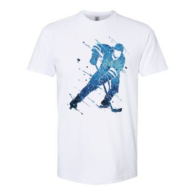 Ice Hockey Player Meaningful Gift Softstyle CVC T-Shirt