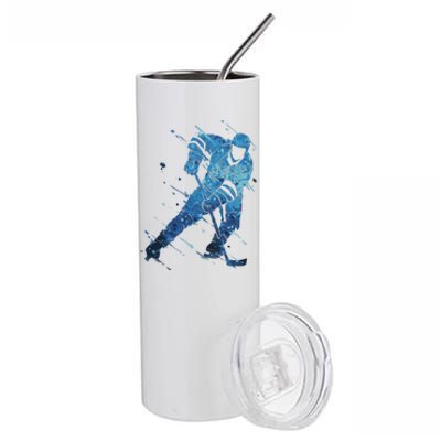 Ice Hockey Player Meaningful Gift Stainless Steel Tumbler