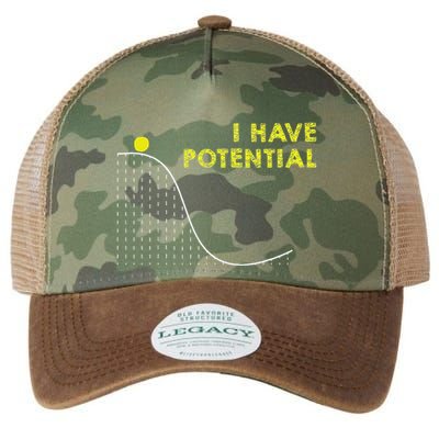 I Have Potential Science And Physics Gag Pun Legacy Tie Dye Trucker Hat