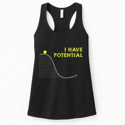I Have Potential Science And Physics Gag Pun Womens Tank Top