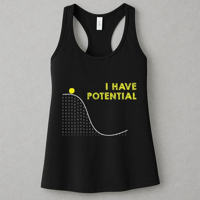 I Have Potential Science And Physics Gag Pun Womens Tank Top