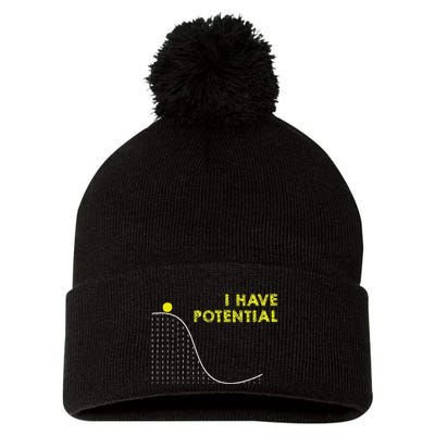 I Have Potential Science And Physics Gag Pun Pom Pom 12in Knit Beanie