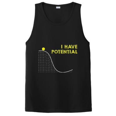 I Have Potential Science And Physics Gag Pun PosiCharge Competitor Tank