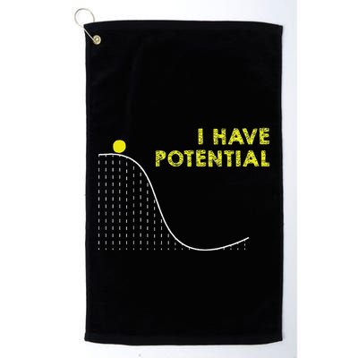 I Have Potential Science And Physics Gag Pun Golf Towel