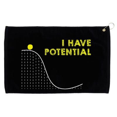 I Have Potential Science And Physics Gag Pun Grommeted Golf Towel