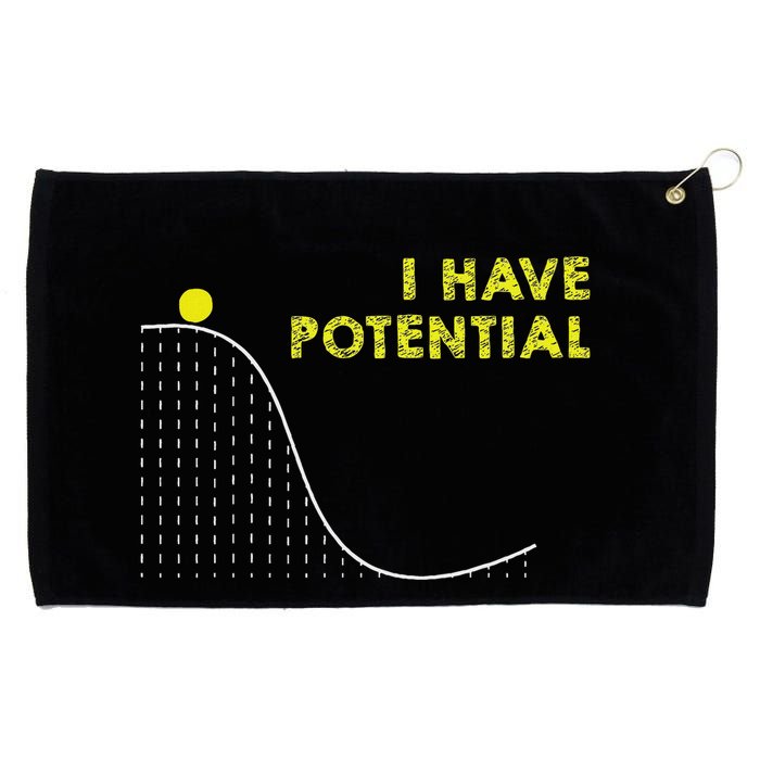 I Have Potential Science And Physics Gag Pun Grommeted Golf Towel