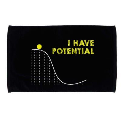 I Have Potential Science And Physics Gag Pun Microfiber Hand Towel