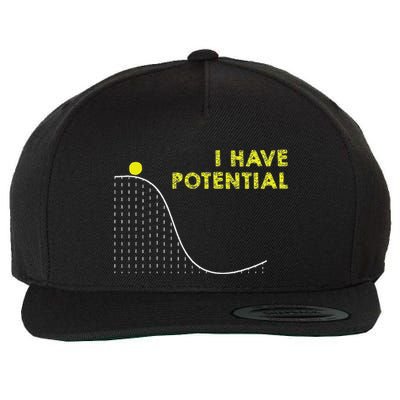 I Have Potential Science And Physics Gag Pun Wool Snapback Cap