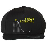 I Have Potential Science And Physics Gag Pun Wool Snapback Cap