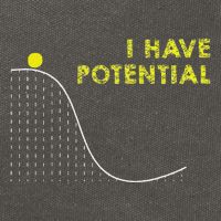 I Have Potential Science And Physics Gag Pun Cotton Canvas Backpack