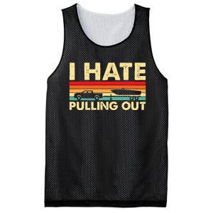 I Hate Pulling Out Retro Boating Boat Captain Mesh Reversible Basketball Jersey Tank