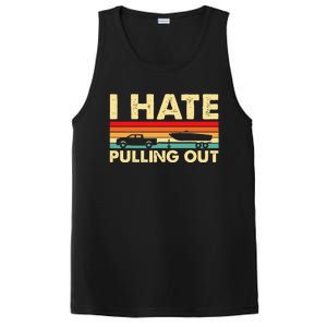 I Hate Pulling Out Retro Boating Boat Captain PosiCharge Competitor Tank