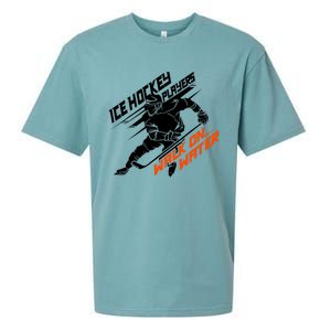 Ice Hockey Players Walk On Water Superpower Gift Sueded Cloud Jersey T-Shirt