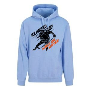 Ice Hockey Players Walk On Water Superpower Gift Unisex Surf Hoodie