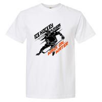 Ice Hockey Players Walk On Water Superpower Gift Garment-Dyed Heavyweight T-Shirt