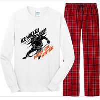 Ice Hockey Players Walk On Water Superpower Gift Long Sleeve Pajama Set