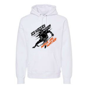 Ice Hockey Players Walk On Water Superpower Gift Premium Hoodie