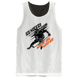 Ice Hockey Players Walk On Water Superpower Gift Mesh Reversible Basketball Jersey Tank