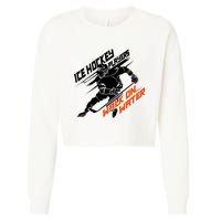 Ice Hockey Players Walk On Water Superpower Gift Cropped Pullover Crew