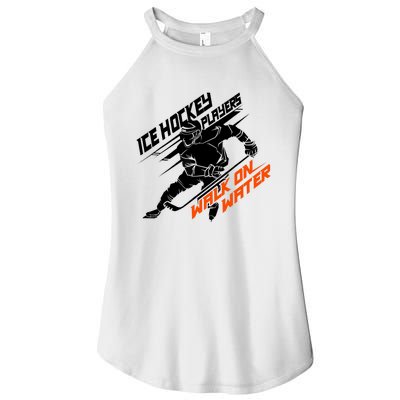 Ice Hockey Players Walk On Water Superpower Gift Women's Perfect Tri Rocker Tank