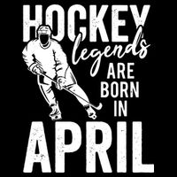 Ice Hockey Players Born In April Men Boys Birthday 16 in Basic Backpack