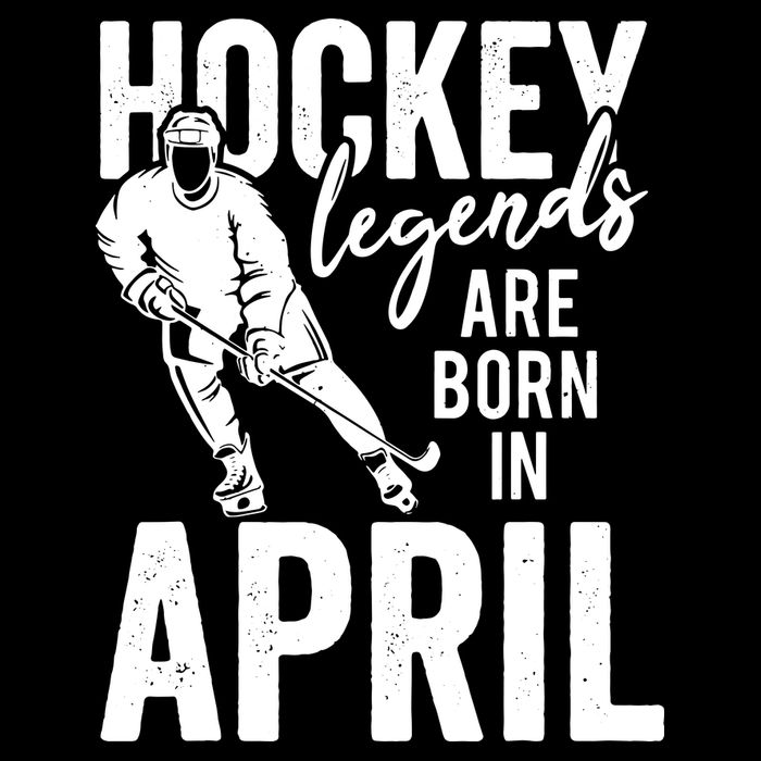 Ice Hockey Players Born In April Men Boys Birthday 16 in Basic Backpack