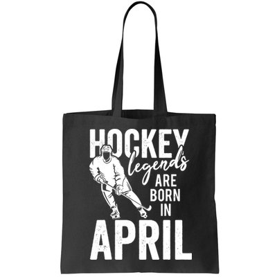 Ice Hockey Players Born In April Men Boys Birthday Bag
