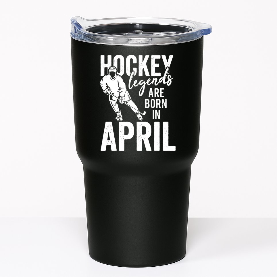 Ice Hockey Players Born In April Men Boys Birthday Tumbler