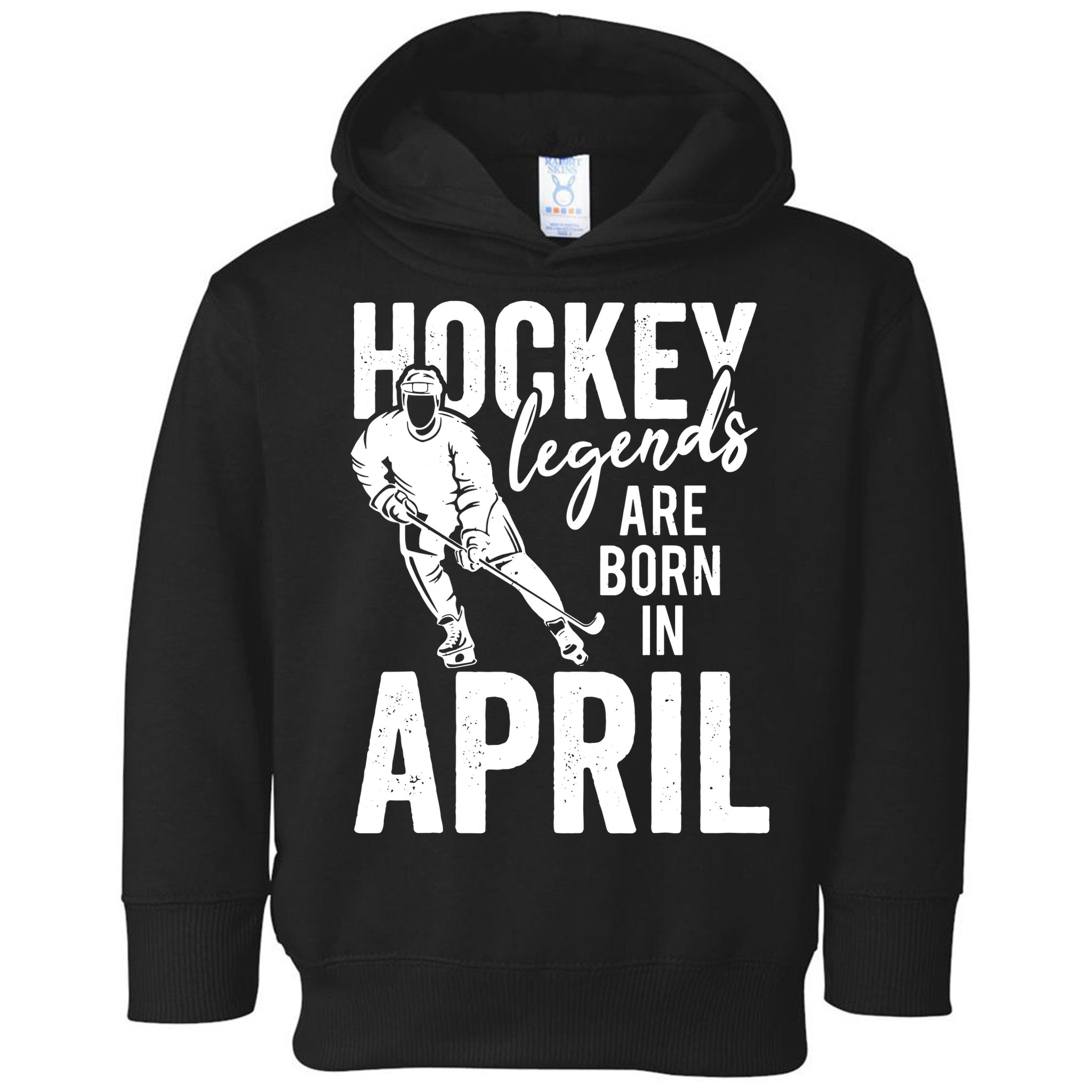 Ice Hockey Players Born In April Men Boys Birthday Toddler Hoodie
