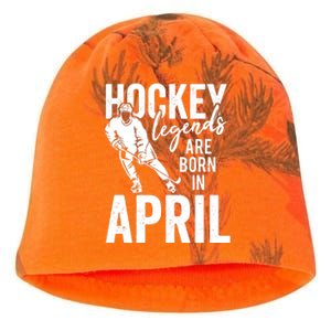 Ice Hockey Players Born In April Men Boys Birthday Kati - Camo Knit Beanie