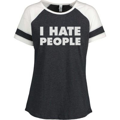 I Hate People Enza Ladies Jersey Colorblock Tee