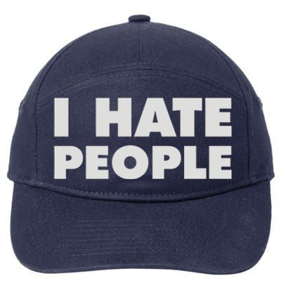 I Hate People 7-Panel Snapback Hat