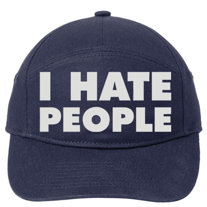 I Hate People 7-Panel Snapback Hat