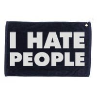 I Hate People Grommeted Golf Towel