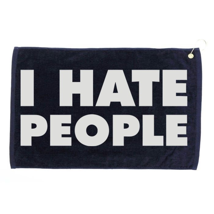 I Hate People Grommeted Golf Towel