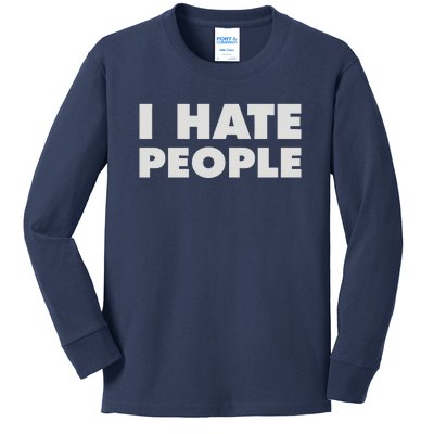 I Hate People Kids Long Sleeve Shirt