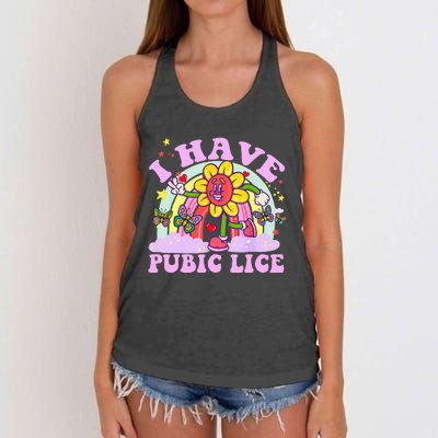 I Have Pubic Lice Women's Knotted Racerback Tank