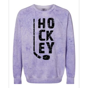 Ice Hockey Player Colorblast Crewneck Sweatshirt