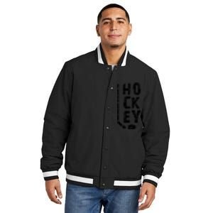 Ice Hockey Player Insulated Varsity Jacket