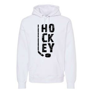 Ice Hockey Player Premium Hoodie