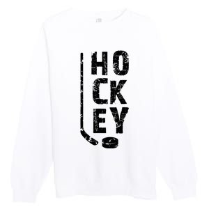 Ice Hockey Player Premium Crewneck Sweatshirt