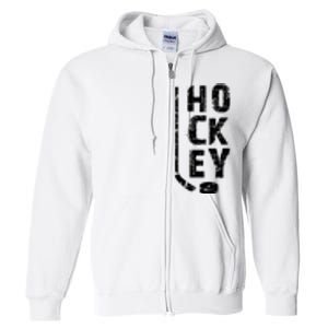 Ice Hockey Player Full Zip Hoodie