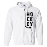 Ice Hockey Player Full Zip Hoodie